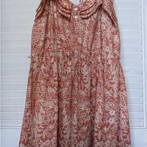 American Eagle Floral Sleeveless Dress in Red and White Size 4